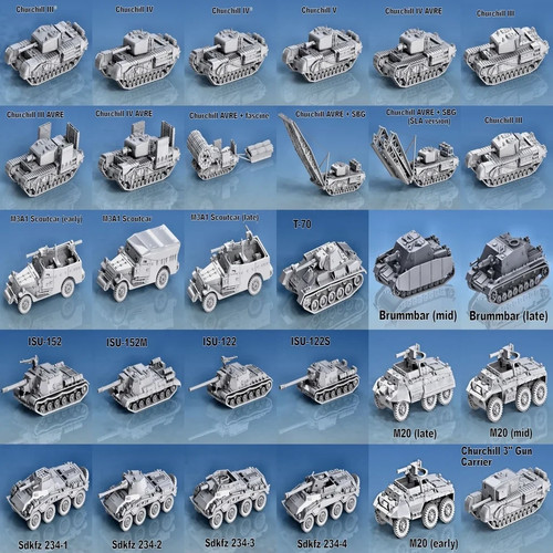 3 Pack Iran Tanks and Vehicles 1/30 WWII Wargames Tabletop Games - 第 17/24 張圖片