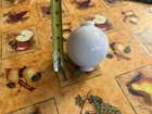 Lightning Rod Glass Ball  Milk White