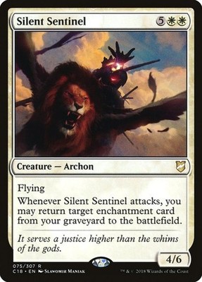 NM Silent Sentinel, MTG, Commander 2018, Magic the Gathering, 75