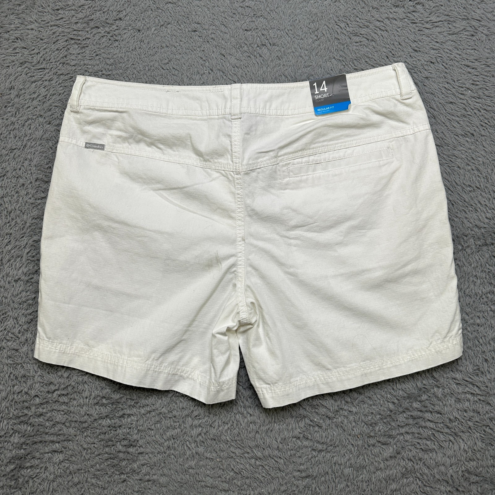 Columbia Shorts Womens sz 14 4” Inseam White Summer Outdoors Hiking Camping image 4
