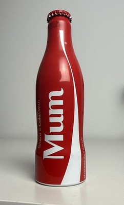 Vintage Coca Cola Flasche ''Share a Coke with Mum'' sehr guter Zustand. Nagelneu Voll 250ml. 2014