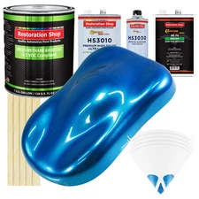 True Blue Firemist Premium Gallon Kit Low VOC URETHANE BASECOAT Auto Paint Kit