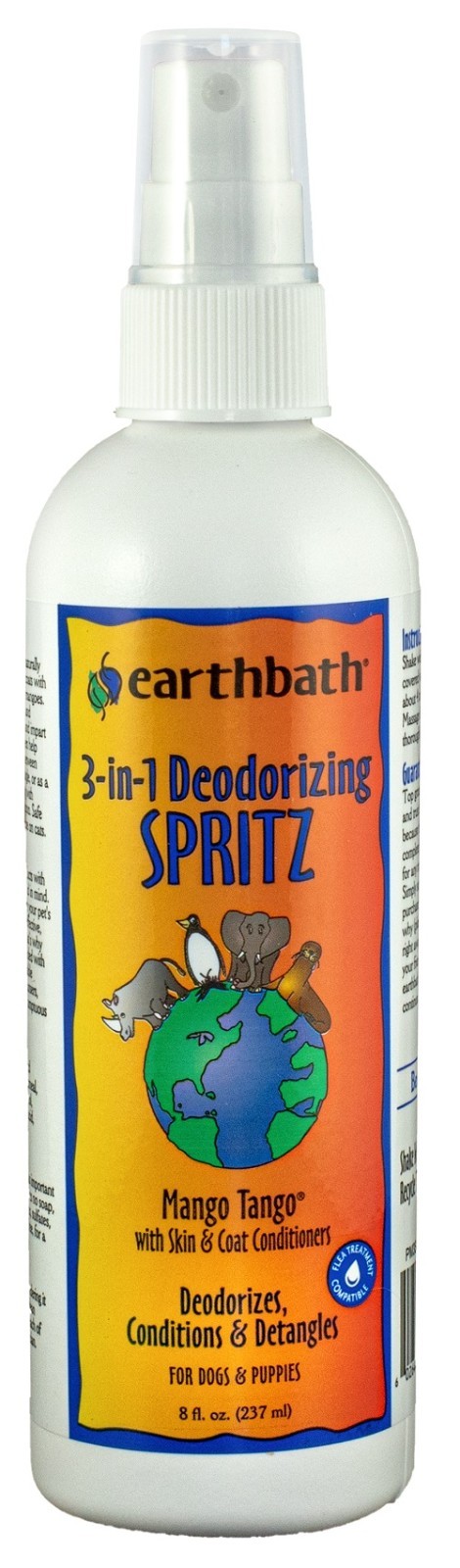 EarthBath Coat Conditioning & Deodorizing Spritz -8oz  Pump 