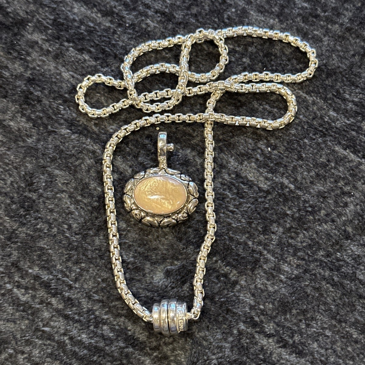 ESPO Sig Joseph Esposito 925 Sterling 4mm Box Link Chain Snapet
