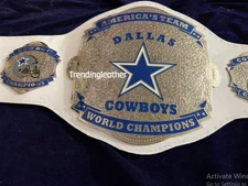 American Dallas cowboy world championships belts adult size 2mm zinc