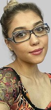 Alain Mikli Vintage Blue Marble Eyeglasses 54mm   Rare Women  s Designer Frame II