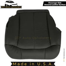 1999-2002 Fits Chevy Silverado Genuine Leather Passenger Bottom Cover Graphite