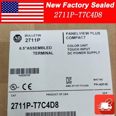 2711P-T7C4D8 AB 2711PT7C4D8 NEW PLC PanelView Plus 700 Color/Touch US