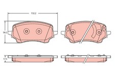 TRW Bremsbelagsatz Scheibenbremse GDB2346 für FORD PUMA J2K CF7 EcoBoost mHEV