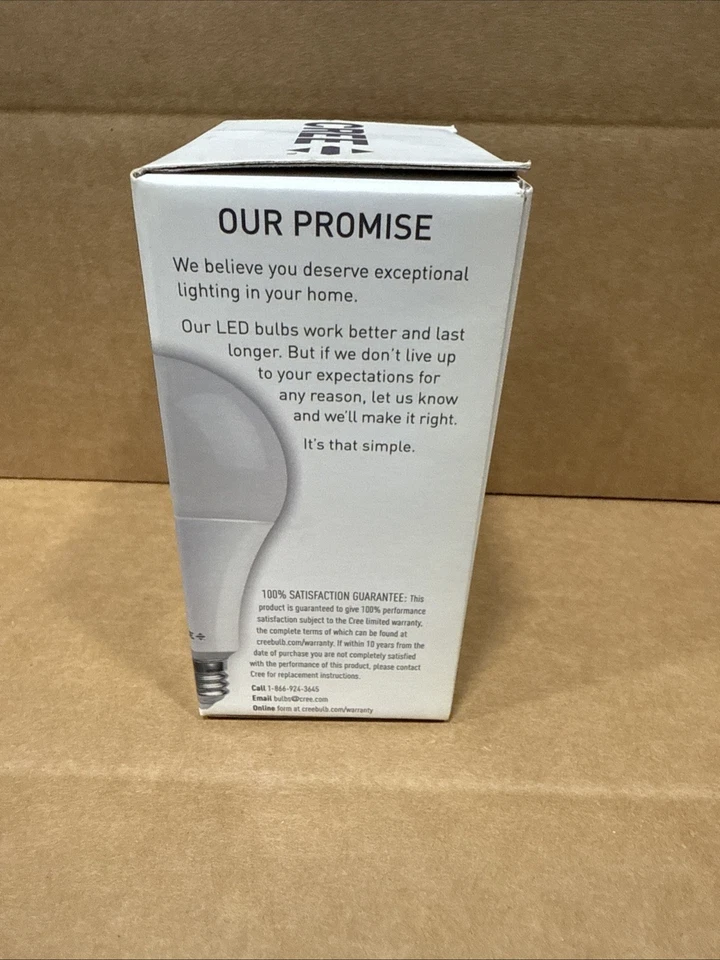 Cree 100W Equivalent Daylight (5000)BR30 Dimmable Light Quality LED Light bulb- - Image 4 of 4