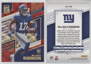 2022 Panini Donruss Elite Rookies Red /399 Wan'Dale Robinson #153 Rookie RC