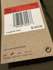 Nike DriFit Men’s pants  Size Large Olive NWT $129