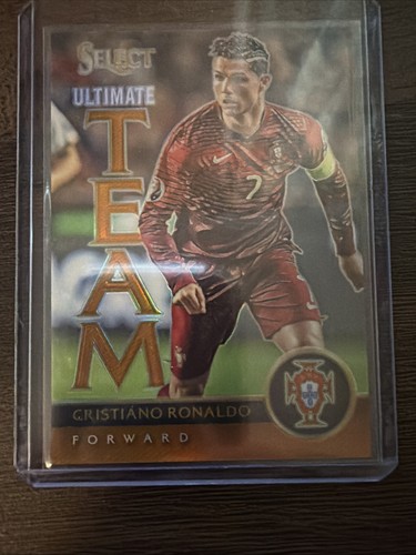 Cristiano Ronaldo [Orange Prizm] #15 2015 Panini Select Ultimate Team card