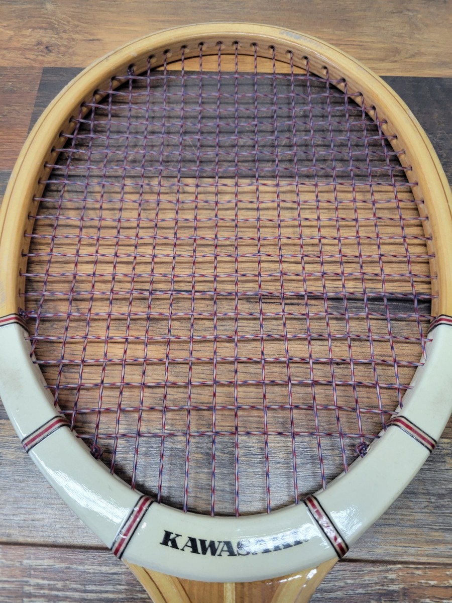 ぷれたーらっとセット Vintage Kawasaki Racket Co. Tokyo Japan Deluxe Pro Ace Wood Tennis