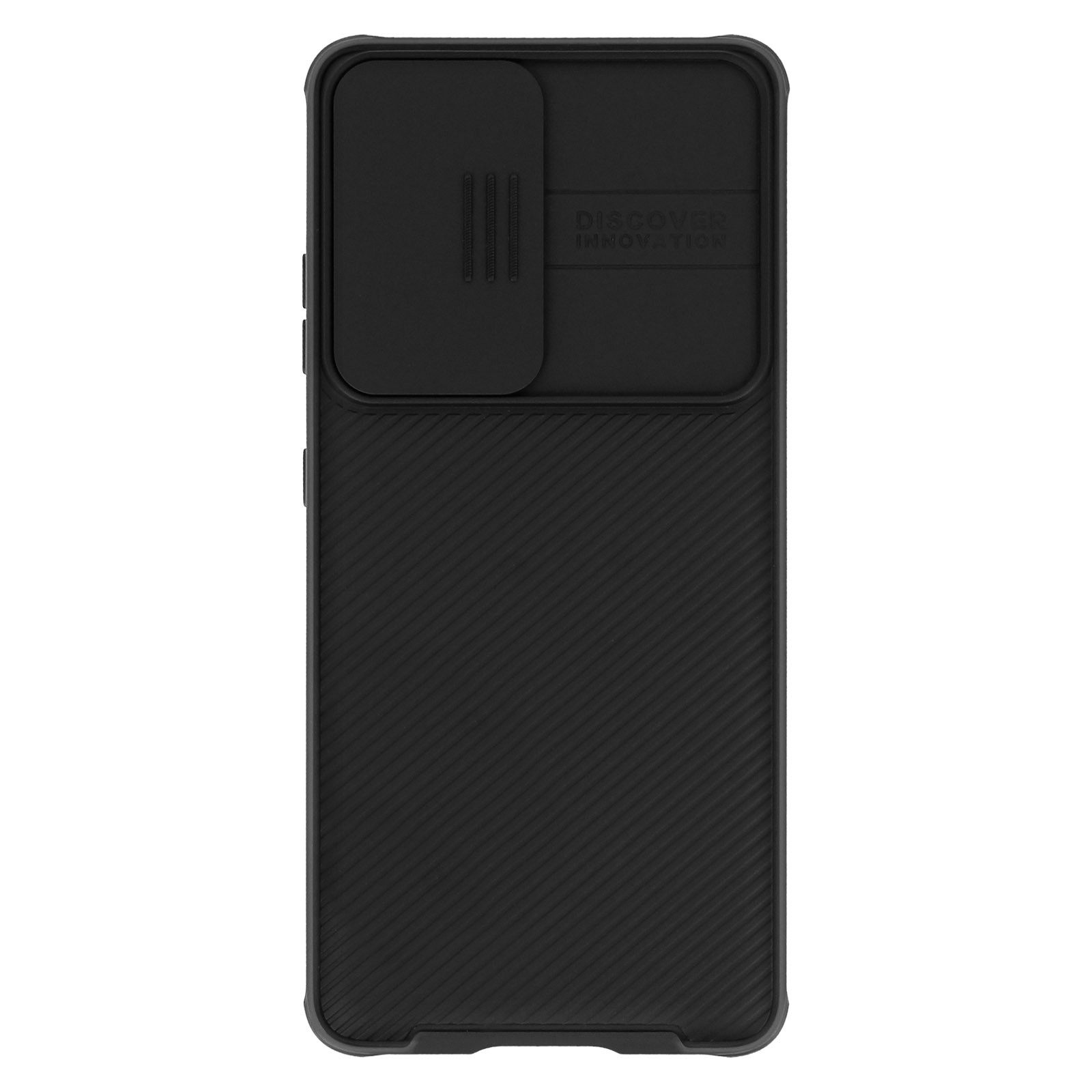 Coque Samsung S21 Ultra antichoc noire au dos strié CamShield Pro pour une prise en main ferme