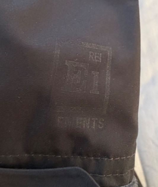 REI E1 Elements Nylon RainCoat Jacket Trench L Bl… - image 23