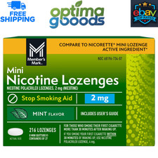 Member s Mark Nicotine Mini Lozenges 2 MG Mint Flavor 216 Count