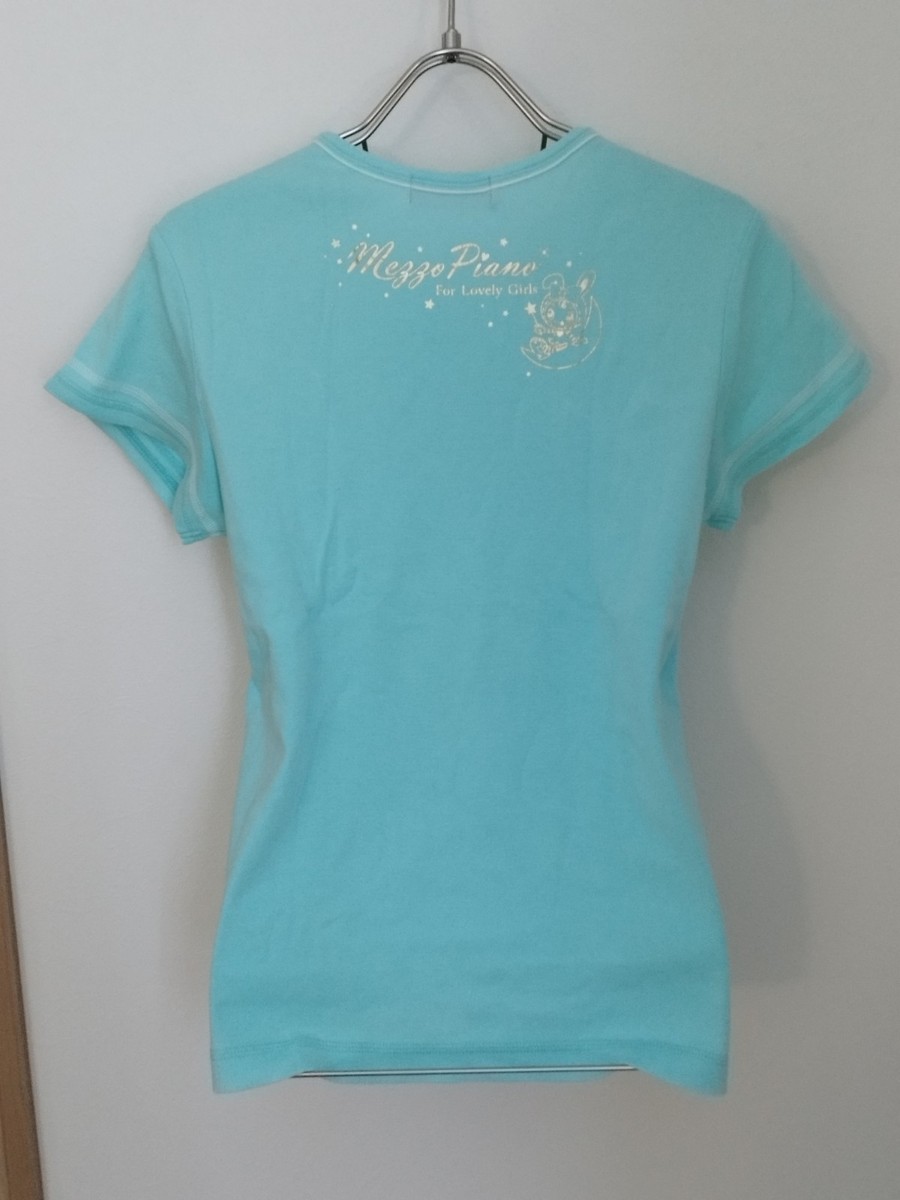 Mezzo Piano Japan Cotton Blue T-Shirt 160cm Kawaii