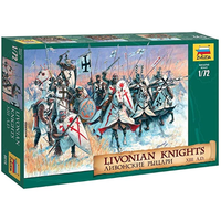 Livonian Knights Kit 1:72 Zvezda Kit Figure Militari -D- Neues Modell