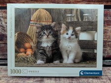 Clementoni 1000 Pc Jigsaw Puzzle Lovely Kittens 39340 Made Italy High Quality