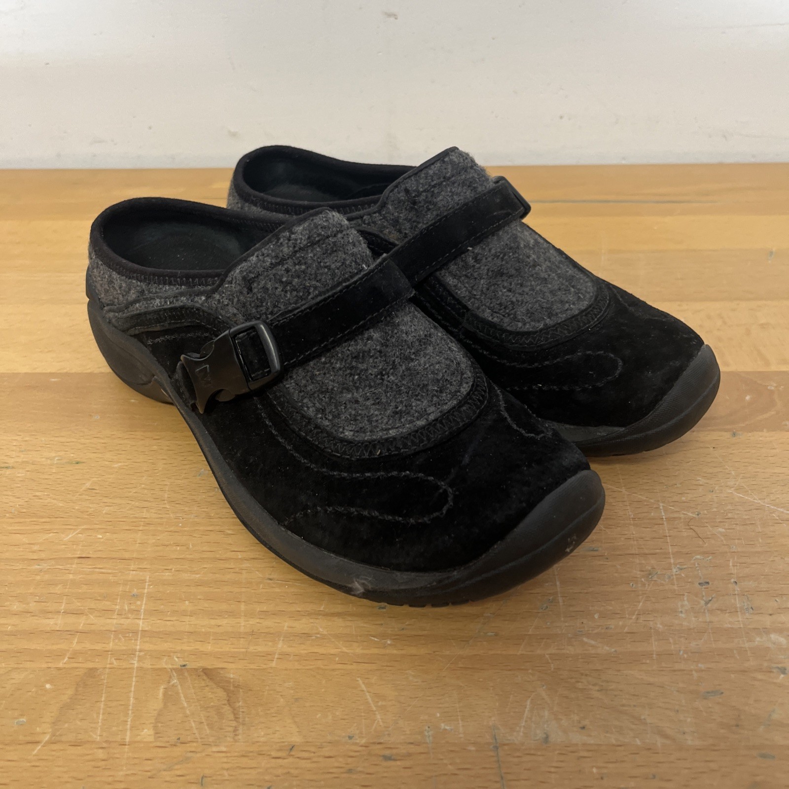 Scarpe slip on Merrell donna 7 5 Moc Encore Sidestep nere zoccoli