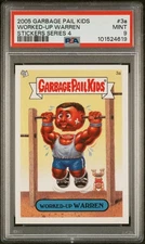 Garbage Pail Kids Stickers Series 4 3A Worked Up Warren PSA 9 MINT