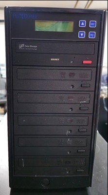 24X SATA 1-to-5 CD DVD M-Disc Duplicator Writer Copier Tower | Standalone|