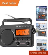 NOAA Weather Alert Radio,Digital AM FM Shortwave Radio with Best Reception,40...