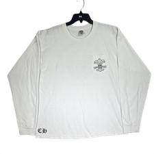 Chrome Hearts Fleur-de-lis Scroll Logo Long Sleeve T-Shirt Size XL