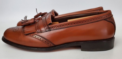 Vtg Allen Edmonds Bridgeton Brown Tassel Loafers Shoes Men's 8 D W/ Original Box - Picture 4 of 10