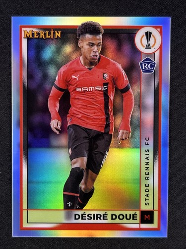 Desire Doue 2022-23 Topps Merlin Chrome UEFA UCC Rookie REFRACTOR #133