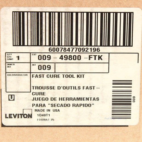 Leviton 49800-FTK Fast Cure Fiber Optic Microscope Tool Kit Pliers Crimps Cutter - Picture 4 of 4