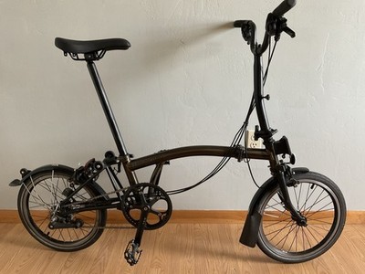 Brompton Black Lacquer C Line 6 Spd - Free Mainland Shipping 