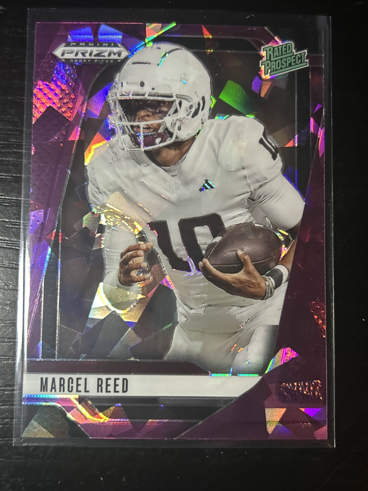 Marcel Reed 2025 Prizm Draft Picks #167 Purple Ice Prizm /199 Rookie RC TAMU