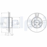 2X Bremsscheibe Delphi BG3341 FüR Baleno Liana ER Suzuki EG 413 Ddis 414D 4WD