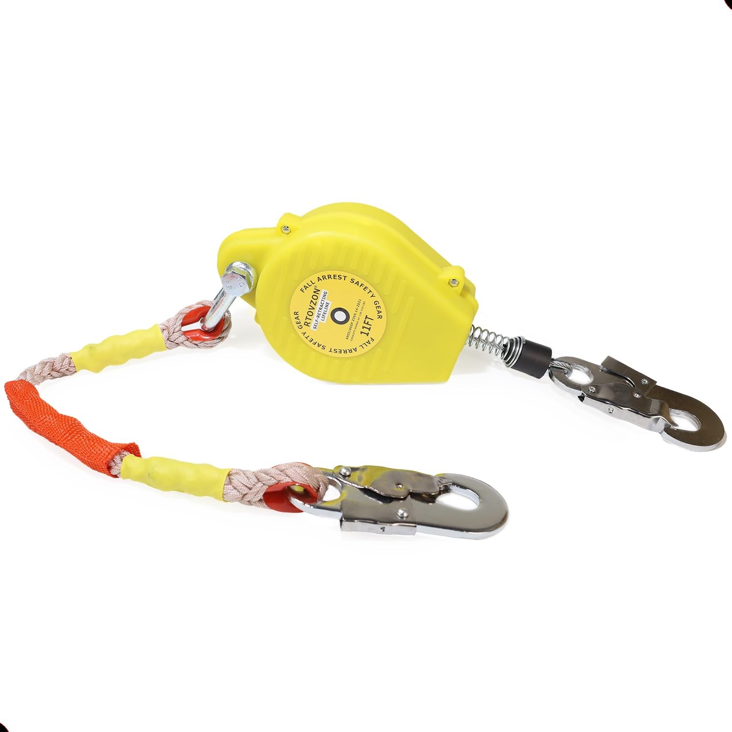 11 Pies Yoyo De Seguridad Para Construcción Línea Vida Autorretráctil Anticaídas
