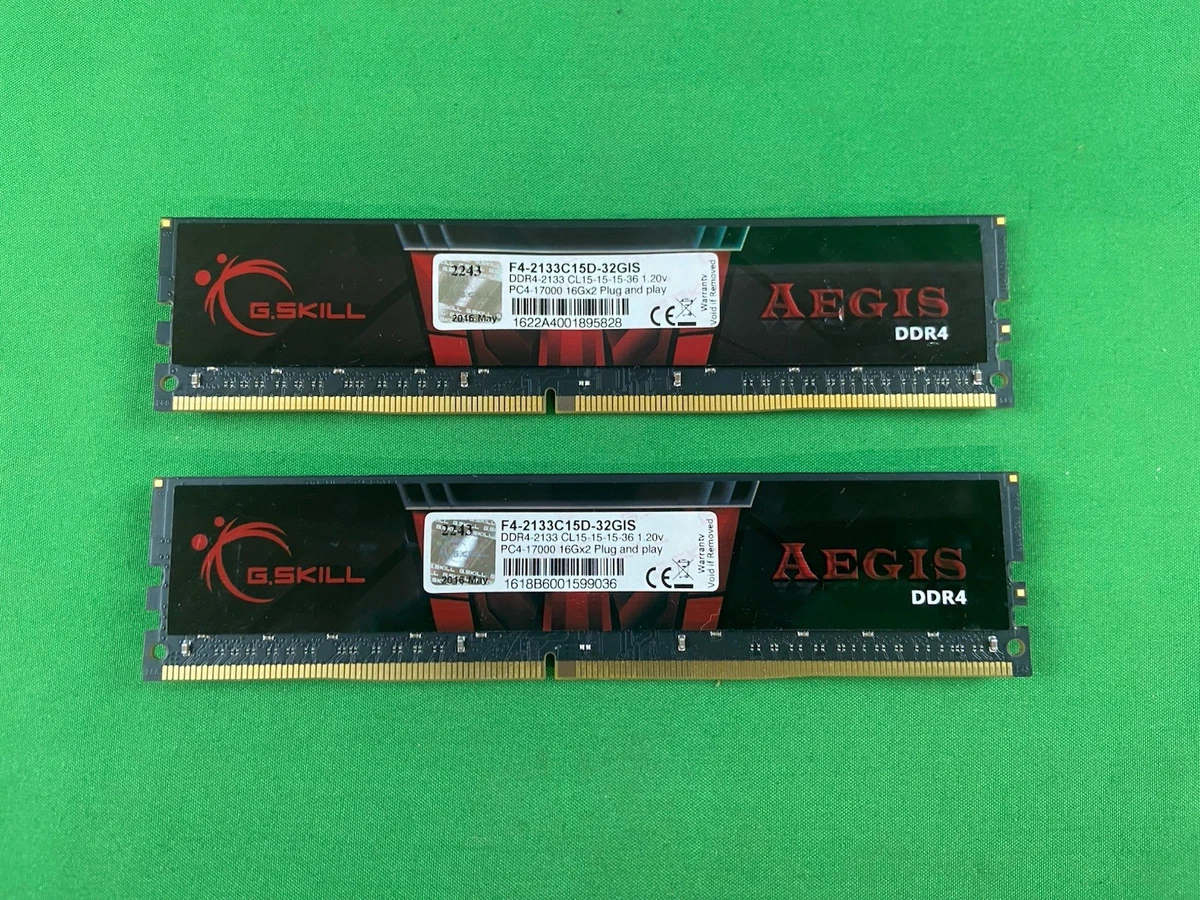 G. SKILL PC4-17000 (DDR4-2133) Bus Speed Computer RAM 32 GB Total