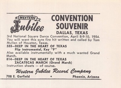 Western Jubilee Record Company Phoenix Arizona Vtg Magazine Print Ad