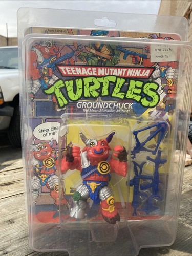 1991 Playmates TMNT Groundchuck Action Figure, Unp...
