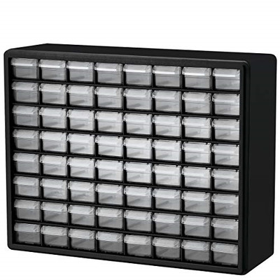 Akro Mils10164 64drawer plastic parts storage hardware and process cabinet #