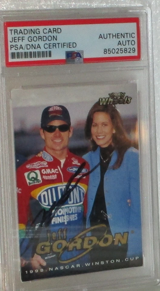 1998 WHEELS JEFF GORDON AUTOGRAPHED CARD #11 PSA/DNA AUTHENTIC AUTO AWESOME - Image 3 of 4