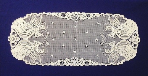 Heritage Lace 37 or 52 Table Runner Alpine Angels Ivory Diningroom Livingroom - Picture 3 of 10