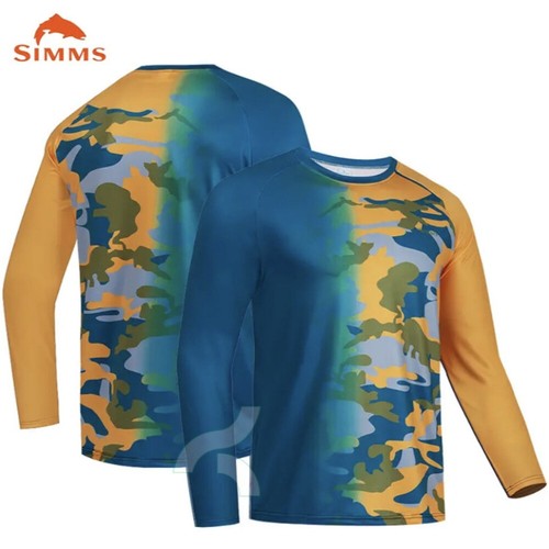 Men Fishing Clothing Long Sleeve T-Shirt Anti-UV Shirt Outdoor Quick Dry Tops AU - Picture 11 of 32