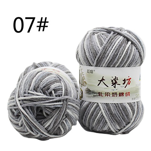 47 Colores 50g/Bola Súper Suave Suave Algodón Hilo Mano Bebé Tejer Lana Hilo - Imagen 14 de 54
