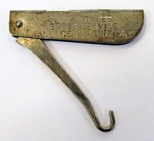 early WALLACE SHOE STORE folding Shoe Button Hook buttonhook BETTER SHOES 