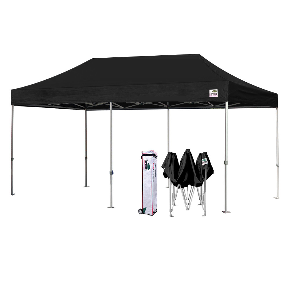 Full Aluminum Ez Pop Up Canopy Outdoor Gazebo Party Show Tent W/Wheeled Bag  