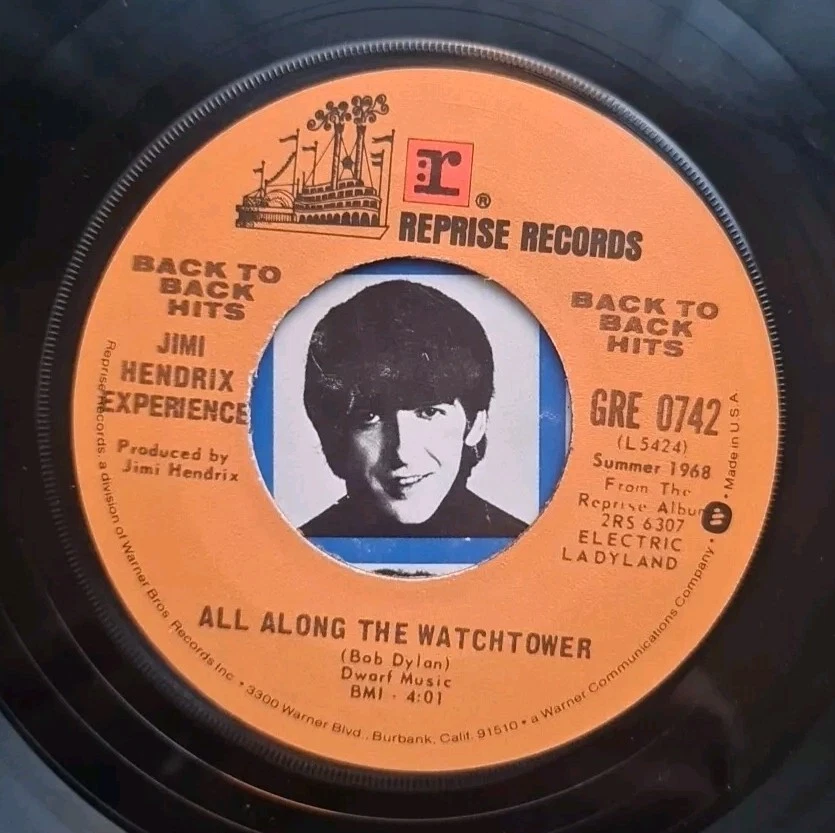 Jimi Hendrix Experience 45 7" Vinyl All Along The Watchtower / Crosstown Traffic - Image 3 of 4
