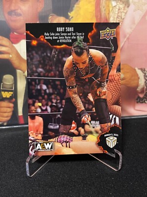 Ruby Soho # 2023 Upper Deck AEW Match Dated Moments SE REVOLUTION #3