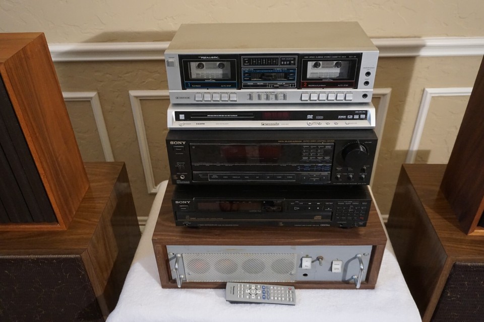 Vintage Sony Stereo System with four speakers eBay