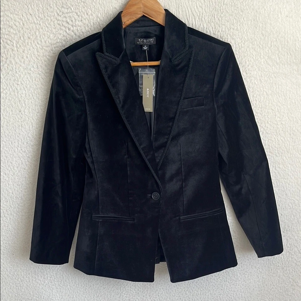 J. Blazer Crew Alexandra en Terciopelo 00 Negro Foto 2 de 4